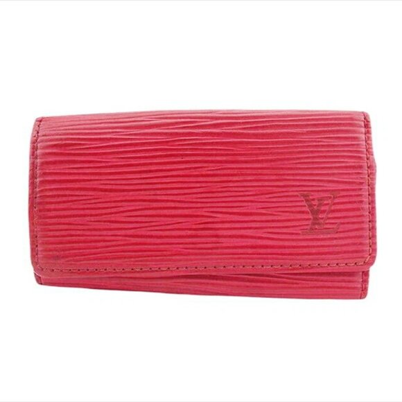 LOUIS VUITTON key case Epi x Epi Leather Authentic USED - Picture 1 of 11